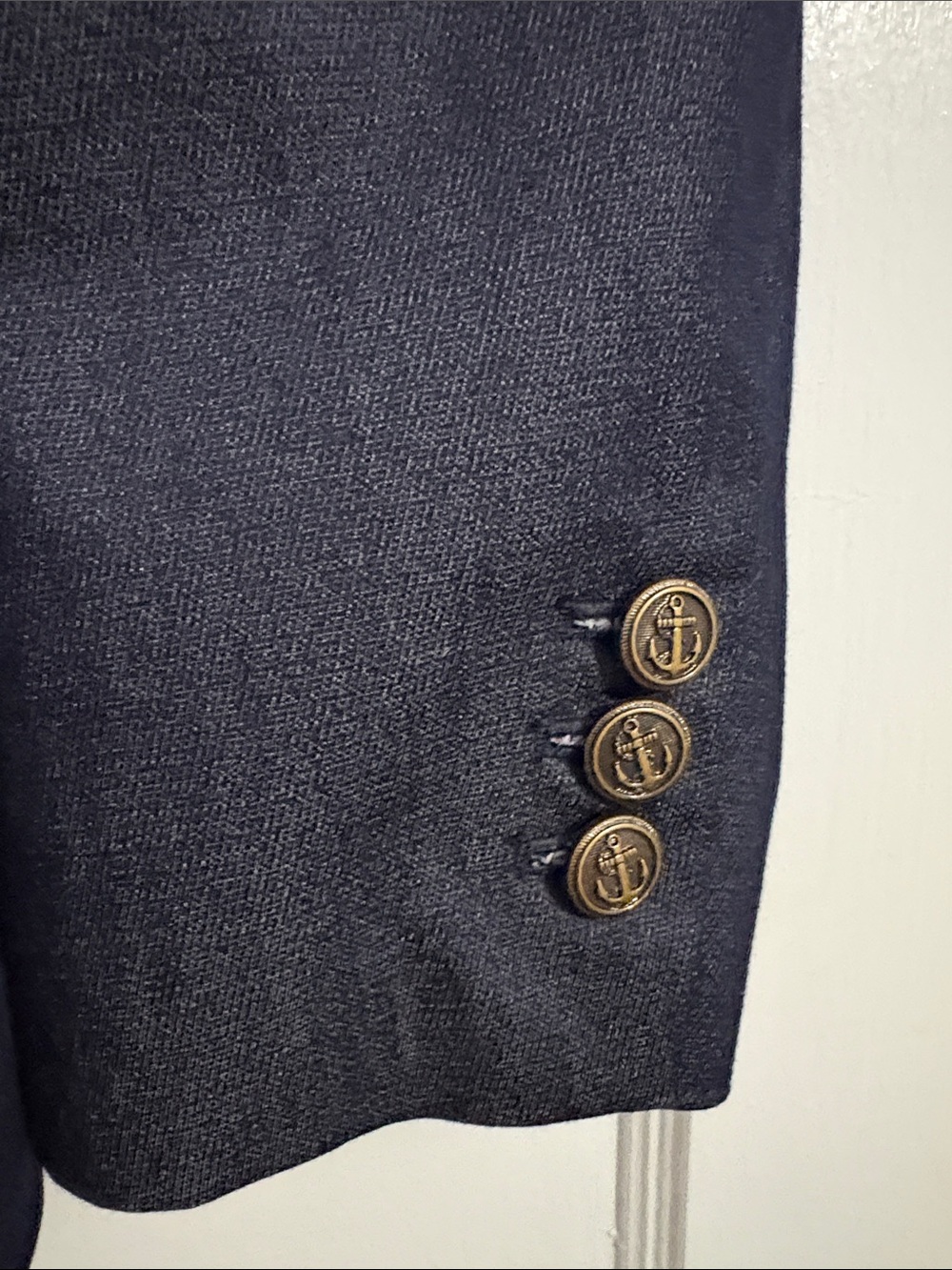 Talbots Dark Navy Structured Two-Button Blazer - Picture 4 of 6